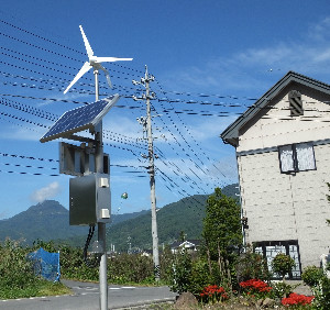 sub35s-041 ＜発電丸＞ソーラー発電＋風力発電機 ＫＢ１６０非常時の電源 (スマートフォンや携帯電話など）